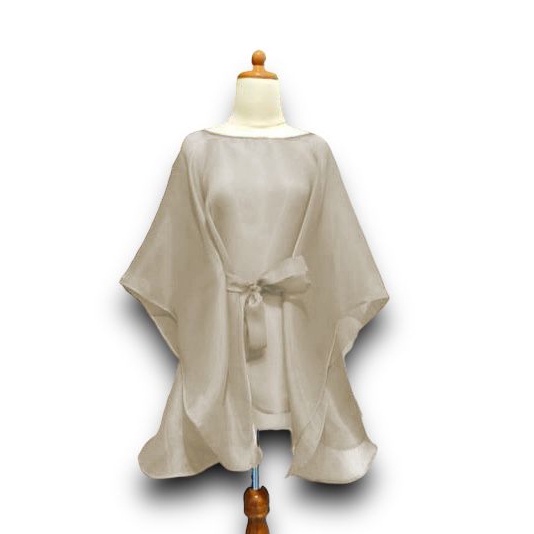 Mega OUTER ROMPI ORGANZA CAPE ORGANZA PREMIUM CAPE CARDIGAN