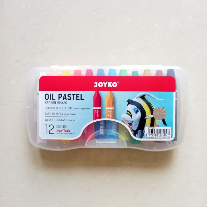 

[ MURAH ] Krayon Minyak 12 Warna Crayon Oil Pastel - Joyko OP-12S