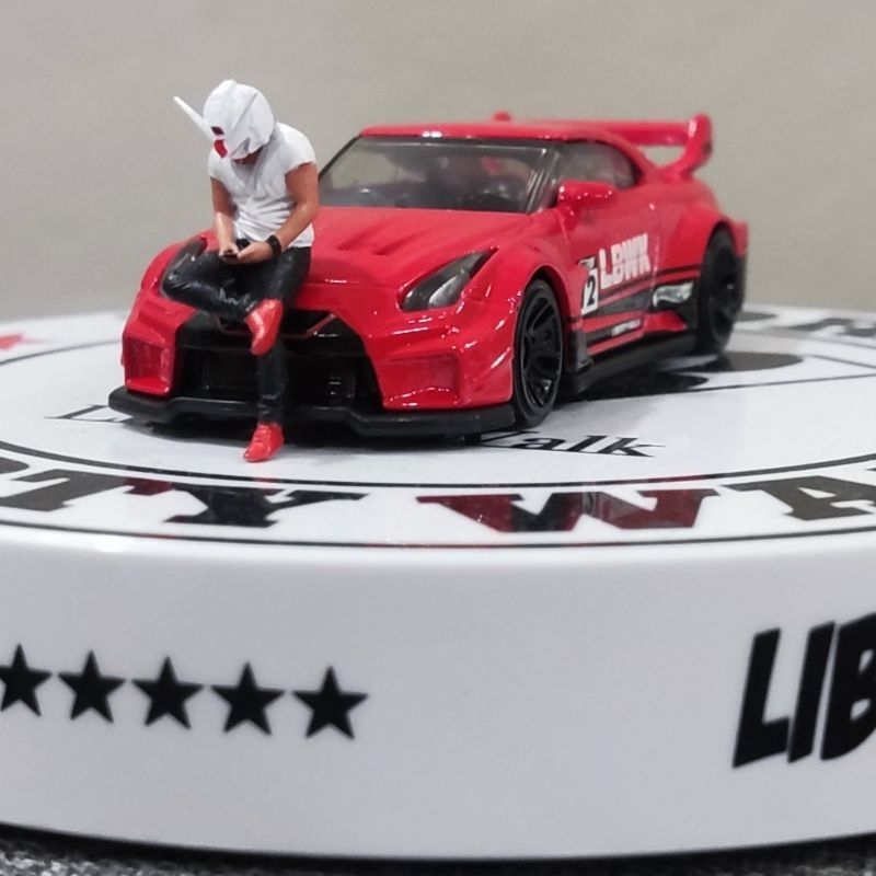 Hot Wheels Liberty Walk Nissan R35 Red LBWK LOOSE