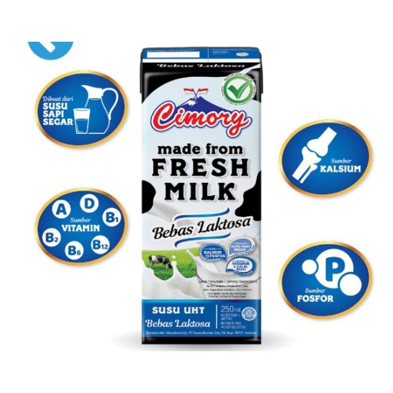 

Cimory Susu Fresh Milk UHT 250ml Bebas Laktosa INSTAN SAMEDAY