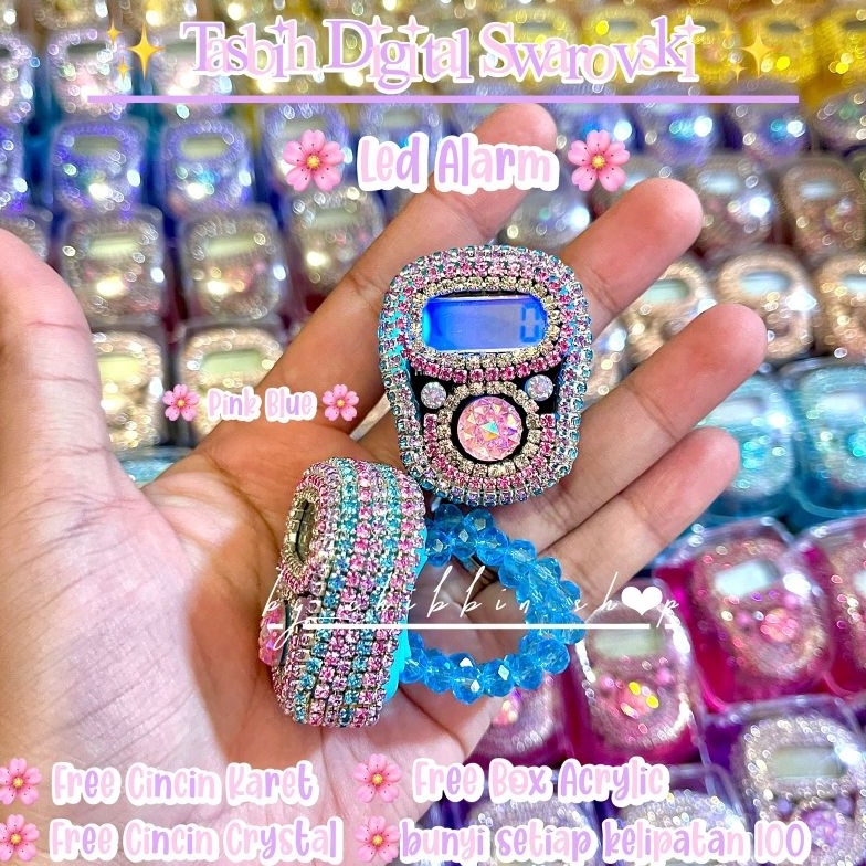 SPONTAN Tasbih Digital Led Alarm  Tasbih Cantik