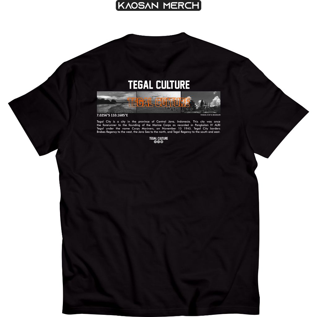 Kaos Tegal Tshirt Tegal Culture  Printing DTF Premium 100% Cotton combed
