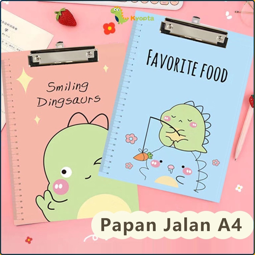 

Potongan spesial Kyopta Papan Jalan A4 Papan ujian aesthetic Alas ujian papan clipboard DINO