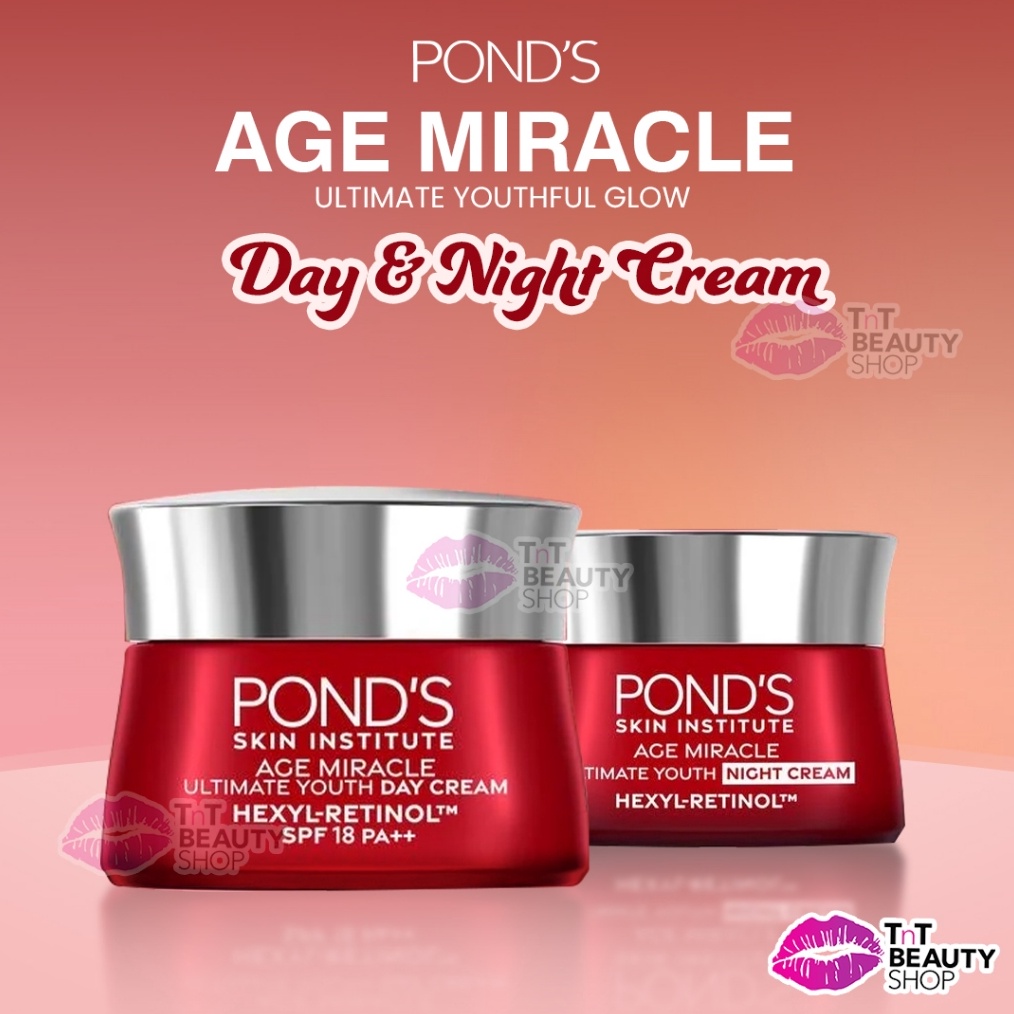 HOT PROMO Ponds Age Miracle Krim Wajah Youthful Glow Day Cream dan Night Cream  Ponds Age Miracle Kr