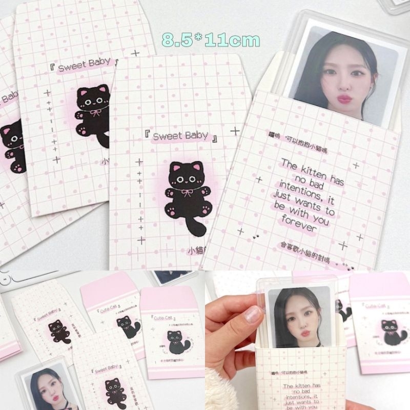 

[BACA DESKRIPSI: MINIMAL ORDER 20k] 1PCS NEW DESIGN CUTE CAT PANGKING KIT AMPLOP POCKET PHOTOCARD KPOP MAIL CARD ALA SELLCHIN PREMIUM QUALITY PINK KUCING MEOW HANGTAG ANGPAU