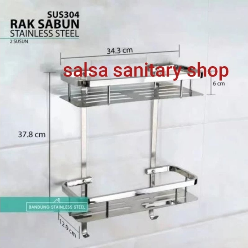 Rak sabun datar stainless 304/rak sabun sudut stainless 304_datar