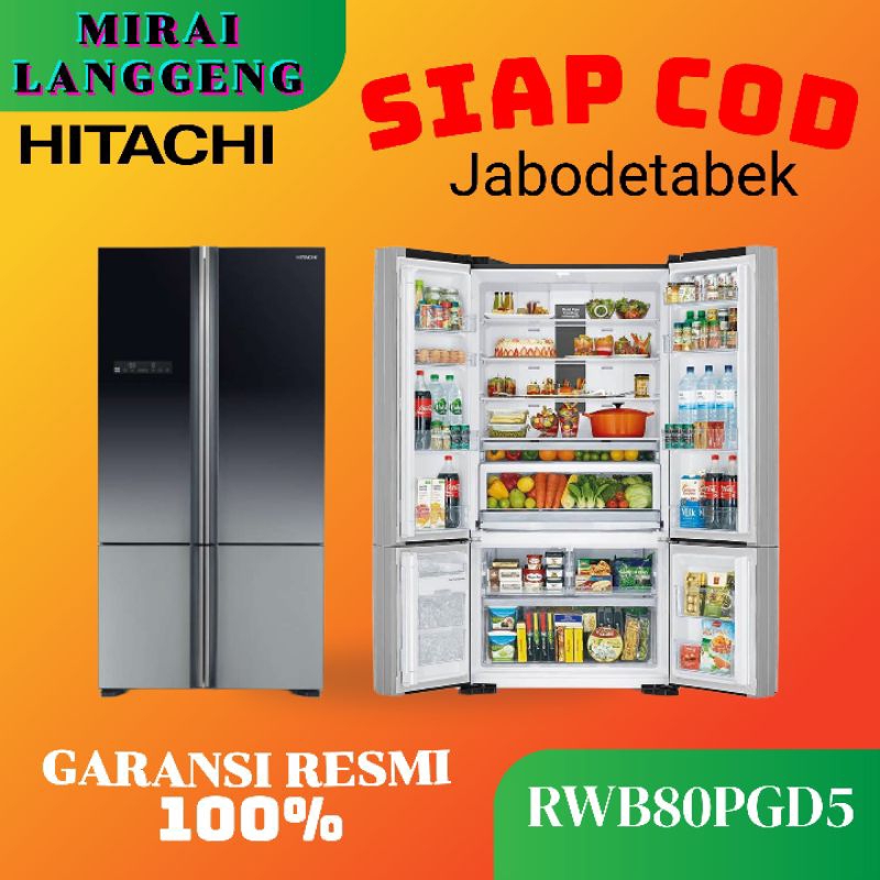 KULKAS 4 PINTU HITACHI 640 LITER RWB80PGD5
GBK