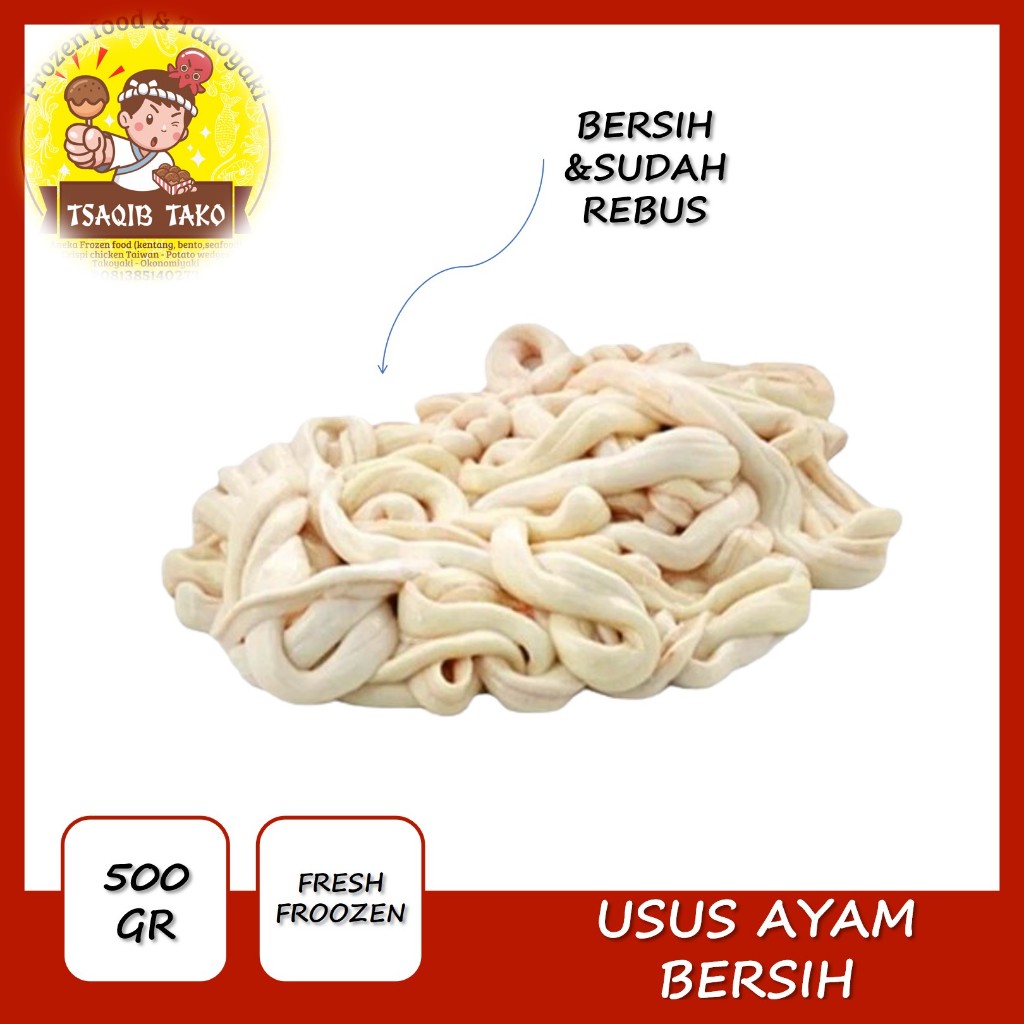 

Usus Ayam BERSIH Rebus Fresh