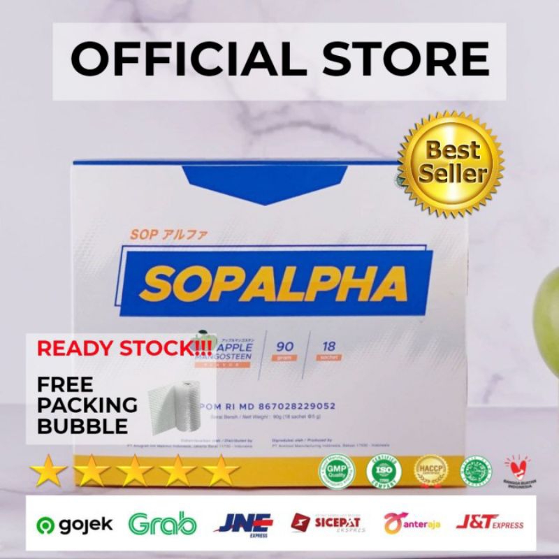 BEST SELLER|SOPALPHA 1 BOX ISI 18 SACHET BPOM HANYA DISINIHALAL SOPALPHA IMMUN BOOSTER ORIGINAL AMPU
