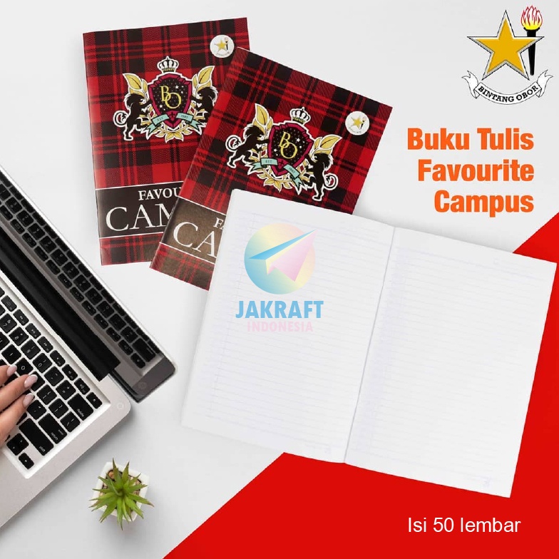 

EKSTRA PROMO 1 Pcs Buku Tulis BINTANG OBOR Favourite Campus B5 isi 5 Mirip Big Boss AA Maxy Maxi Boxy