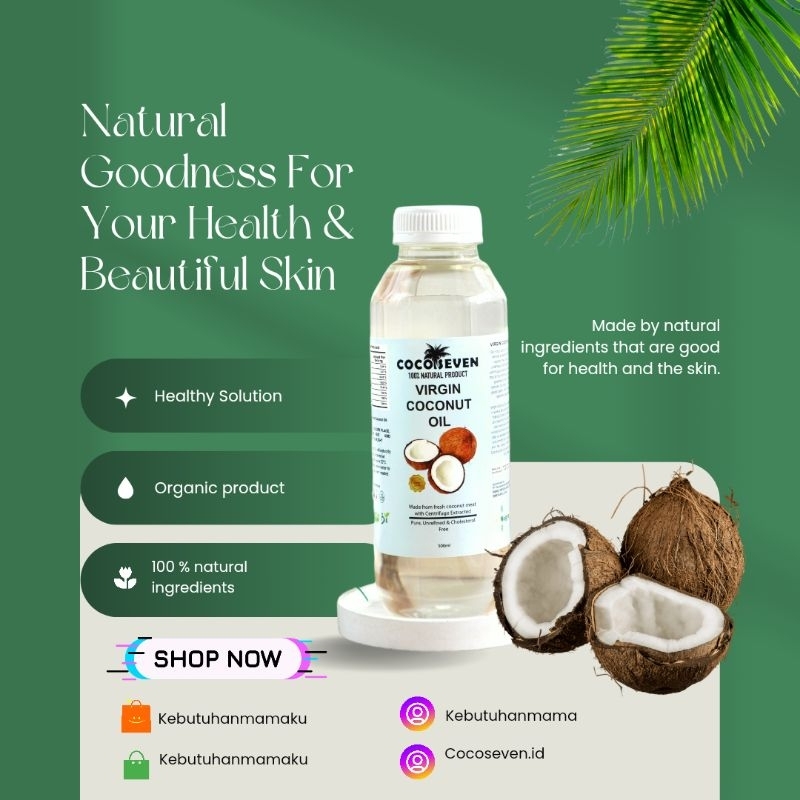

vco virgin coconut oil coco seven 500 ml imun booster