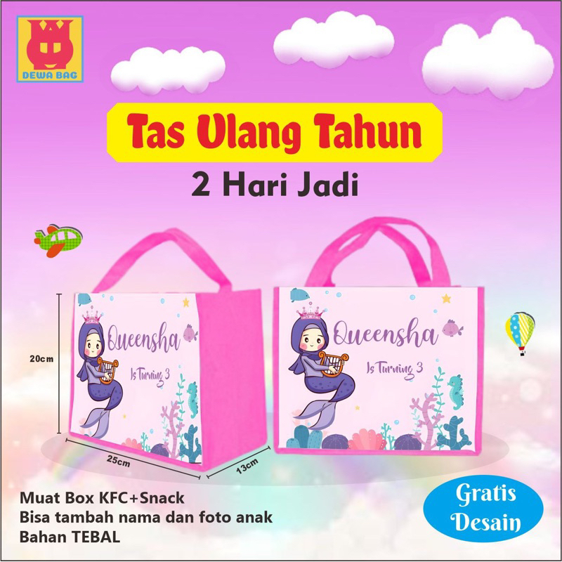 

TAS ULTAH PROSES CEPAT Min order 20 pcs