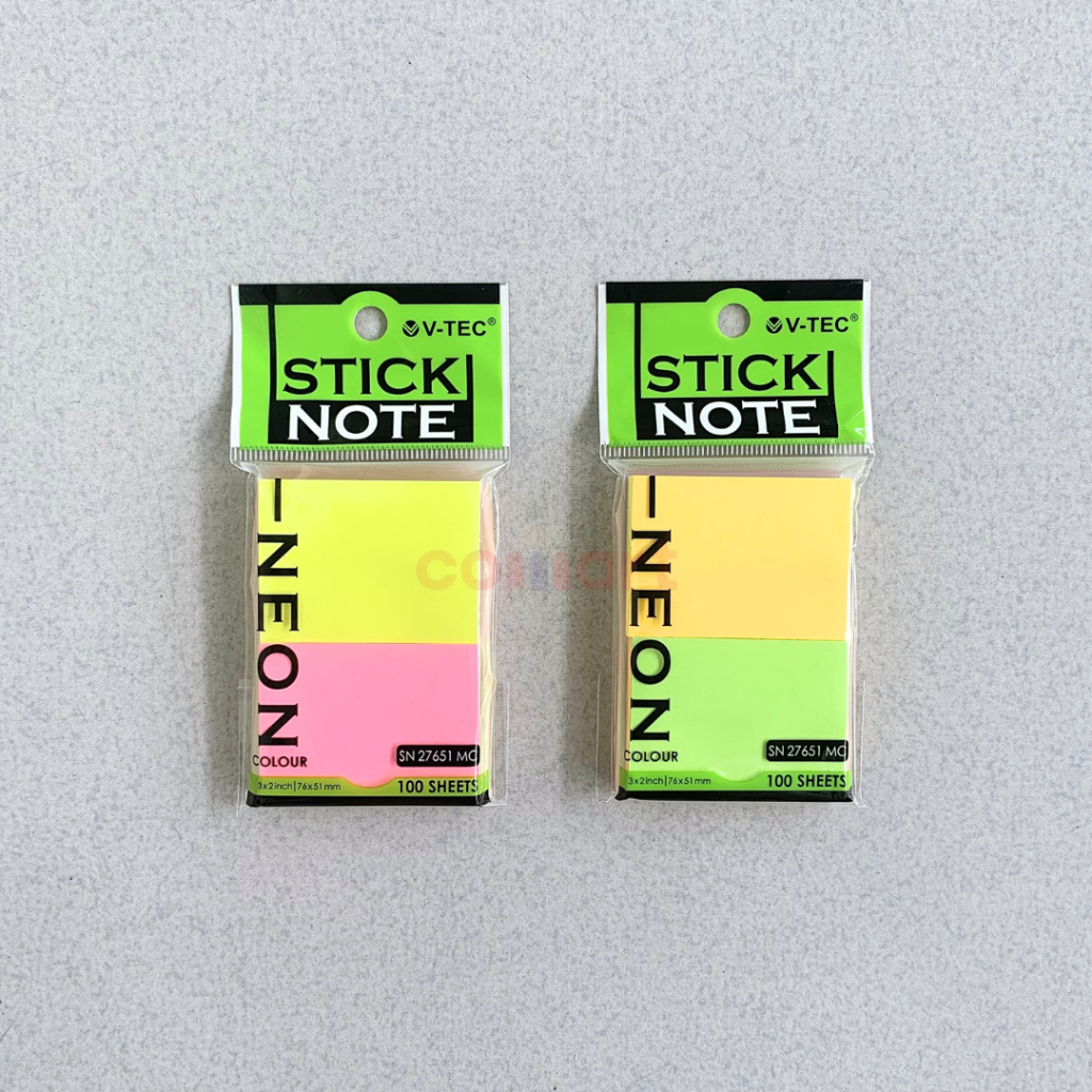 

Sticky Note Neon Vtec SN 27651 MC - Stick Note Vtec 3x2inch - Book Marked Neon Colour