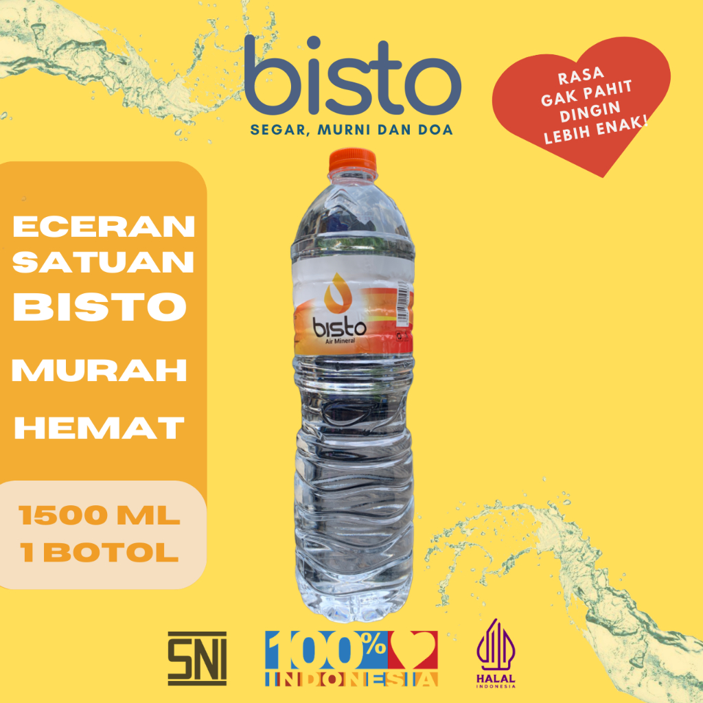 

Bisto Air Minum Mineral 1500ml Eceran Satuan