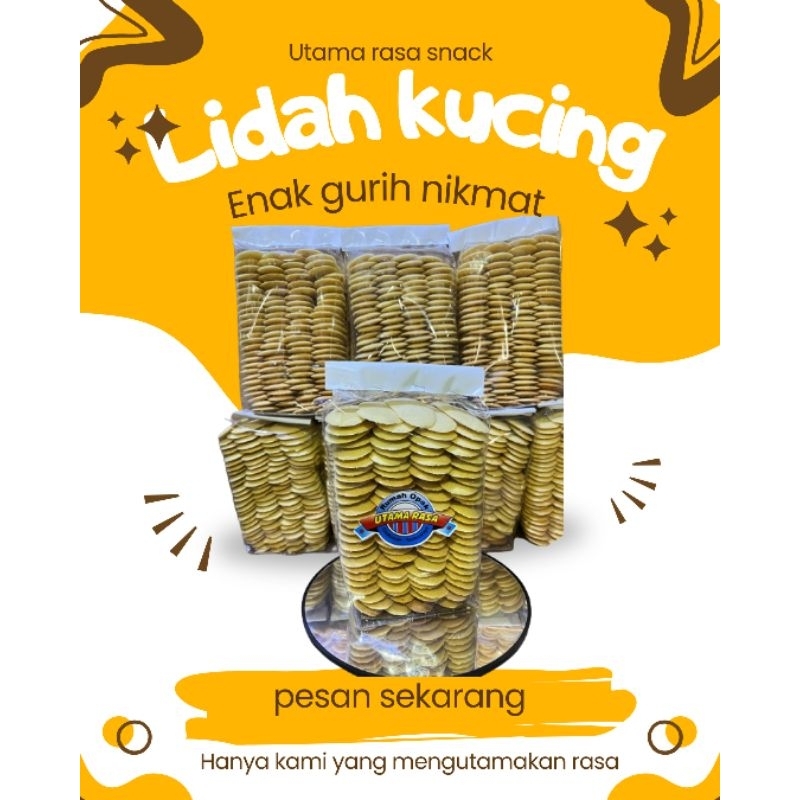 

kue lidah kucing polos