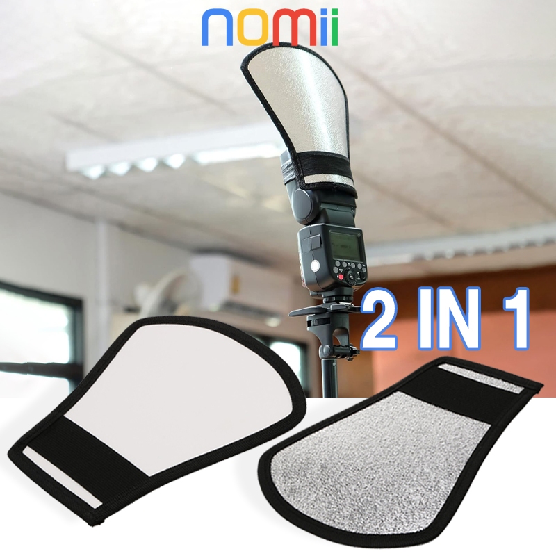 Reflektor Diffuser Silver White Flash Reflector Diffuser SoftBox 2in1
