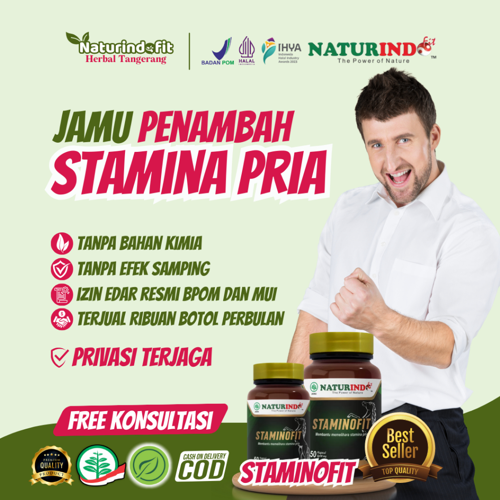 Obat Kuat Pria Obat kuat herbal obat kuat pria tahan lama Naturindo Staminofit