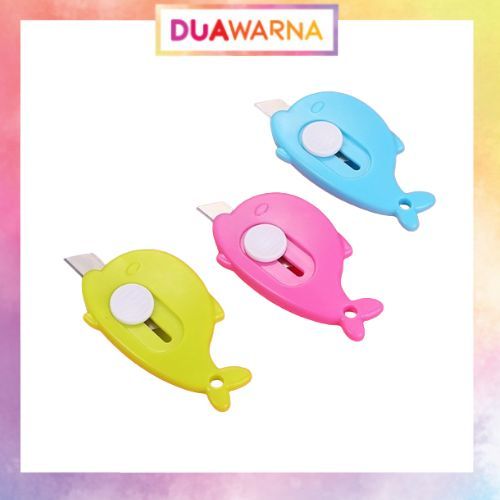 

DuaWarna Cutter Mini Motif Dolphin/Pisau Cutter Mini Motif