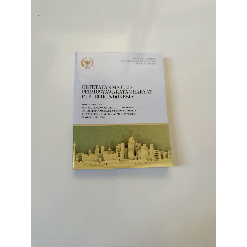 Buku Ketetapan Majelis Permusyawaratan Rakyat Republik Indonesia