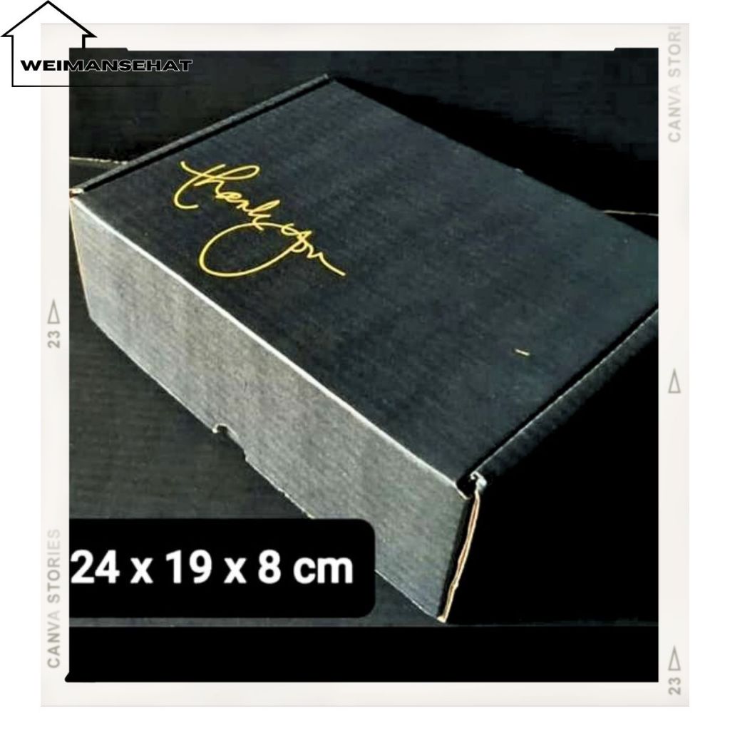 

[ TERLARIS ] Karton Box 24x19x8 cm Kardus/Polos/Hampers / Kotak Hampers Multifungsi – Hadiah yang Sempurna untuk Setiap Momen / Desain Elegan dengan Pesan 'Thank You' yang Menawan