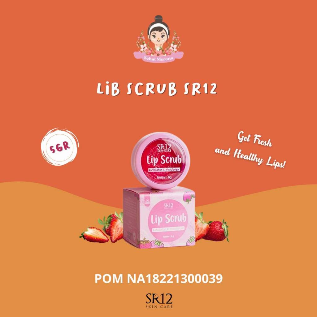LIP SCRUB SR12 / LIP SCRUB / LIP EXFOLIATOR & MOISTURIZER