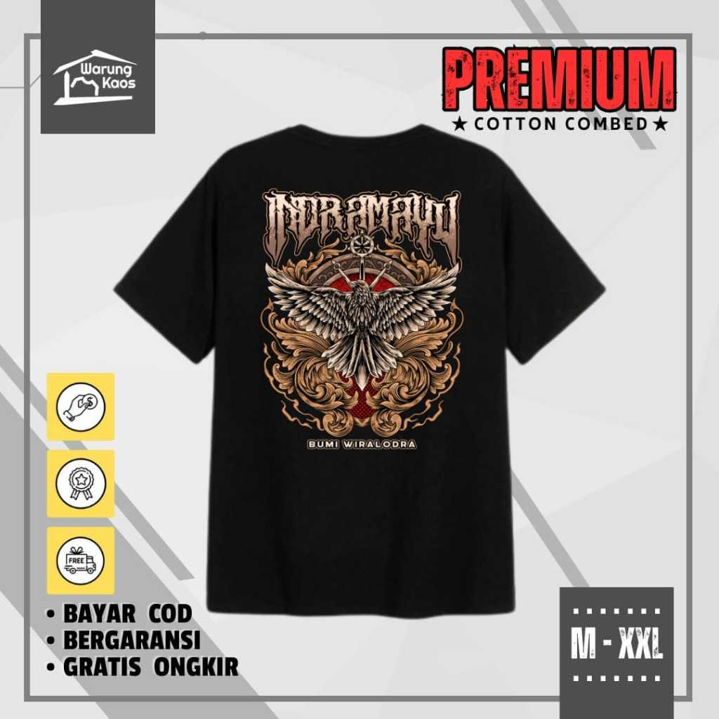 Kaos Indramayu Bumi Wiralodra Kaos Sablon Kaos Distro Pria Kaos Sablon Eksklusif Bahan Katun Asli Wa