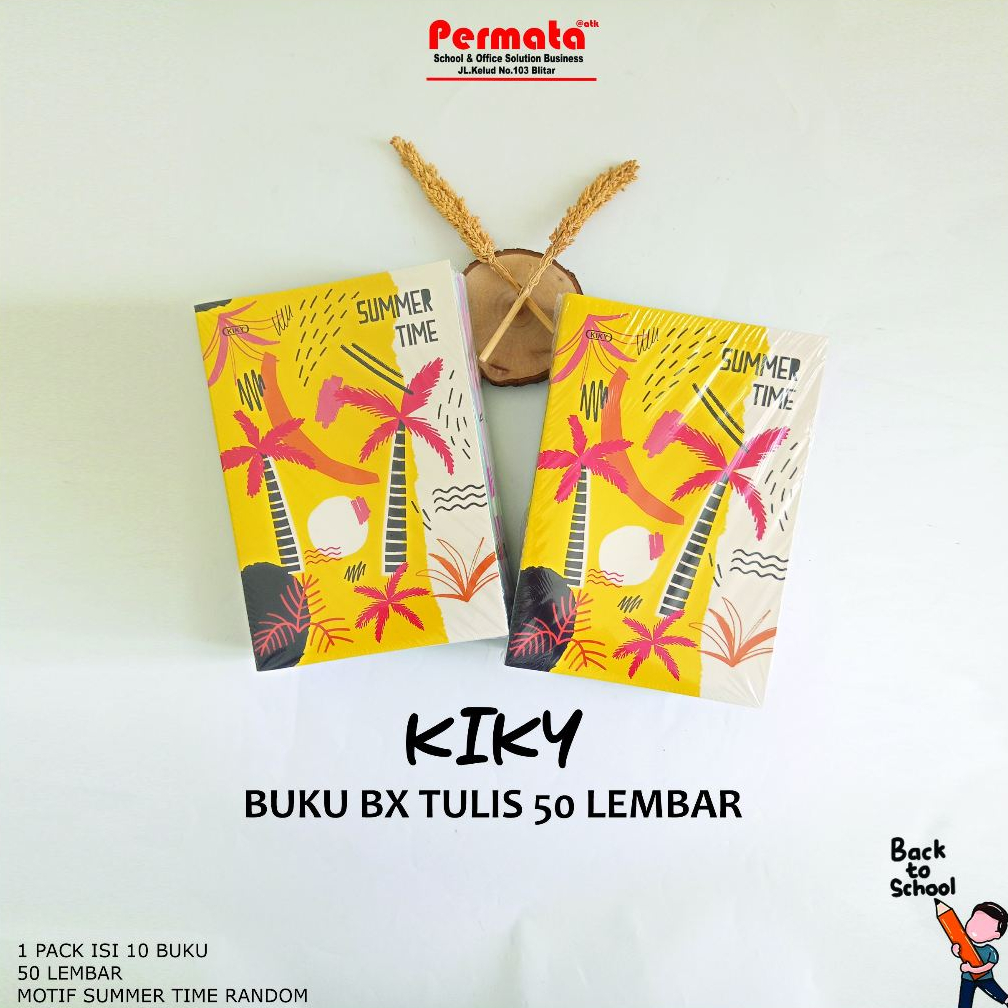

Buku Tulis Boxy KIKY 50 Lembar Isi 10 Pcs Buku Termurah/Buku Garis/KIKY