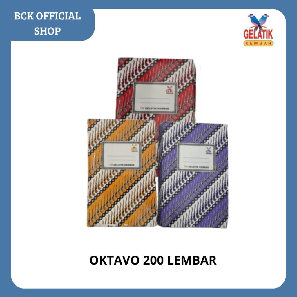 

Buku Gelatik Oktavo 200 Lembar (pcs)