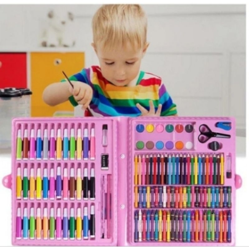 

Jual Crayon Alat Lukis Anak (150 Pcs) Pensil Warna Cat Air Perlengkapan