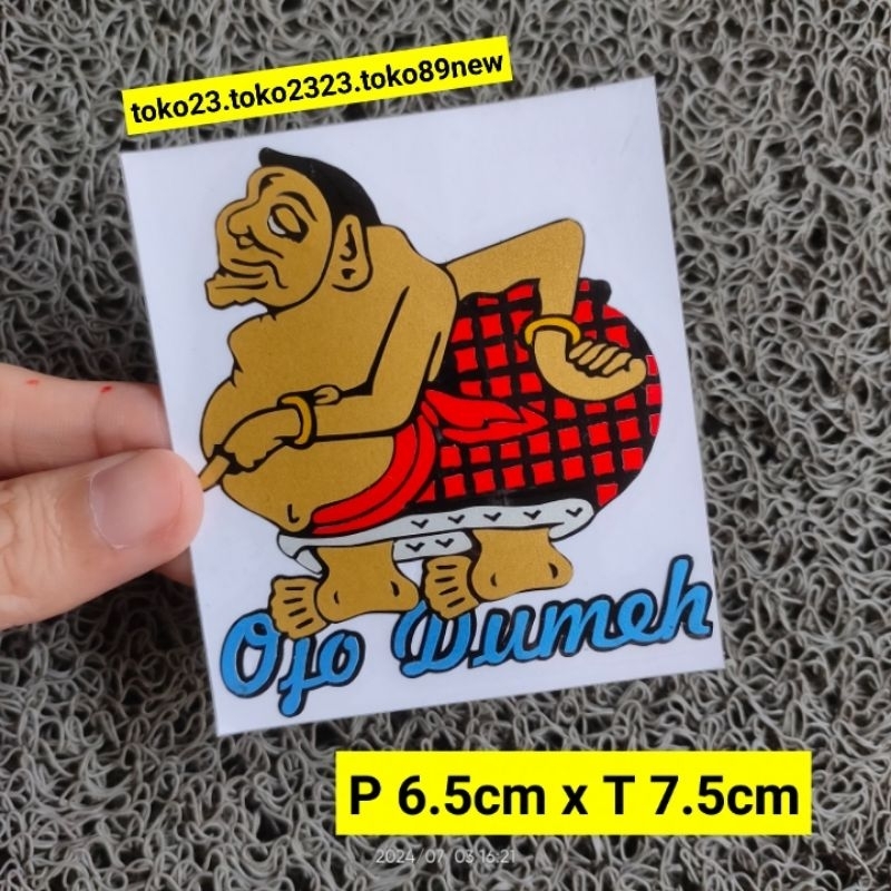 stiker cutting motor gambar semar ojo dumeh