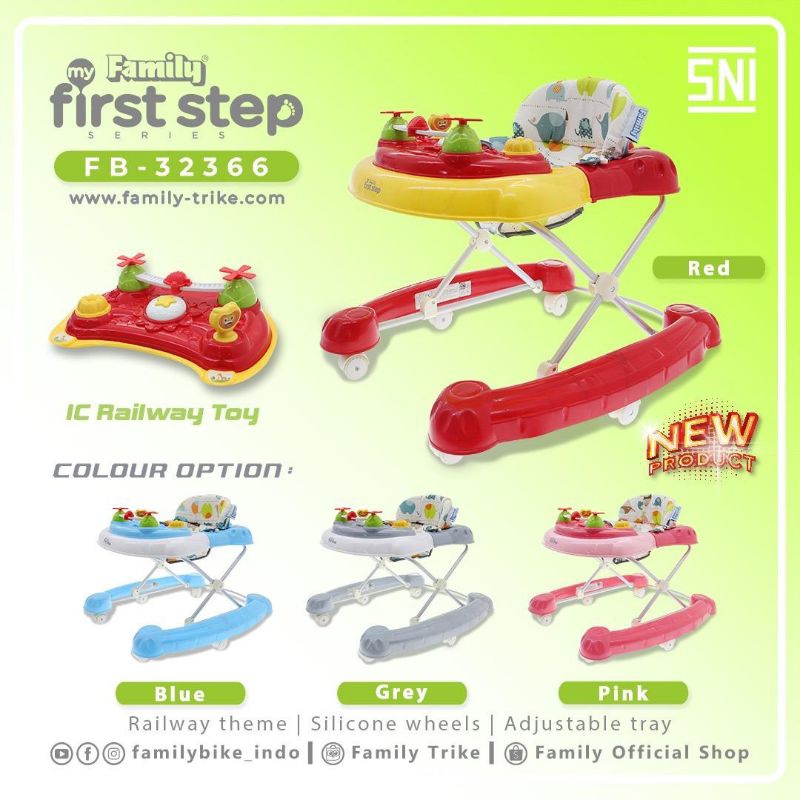 FAMILY FIRST STEP BABY WALKER FB32366/ALAT MEMBANTU JALAN