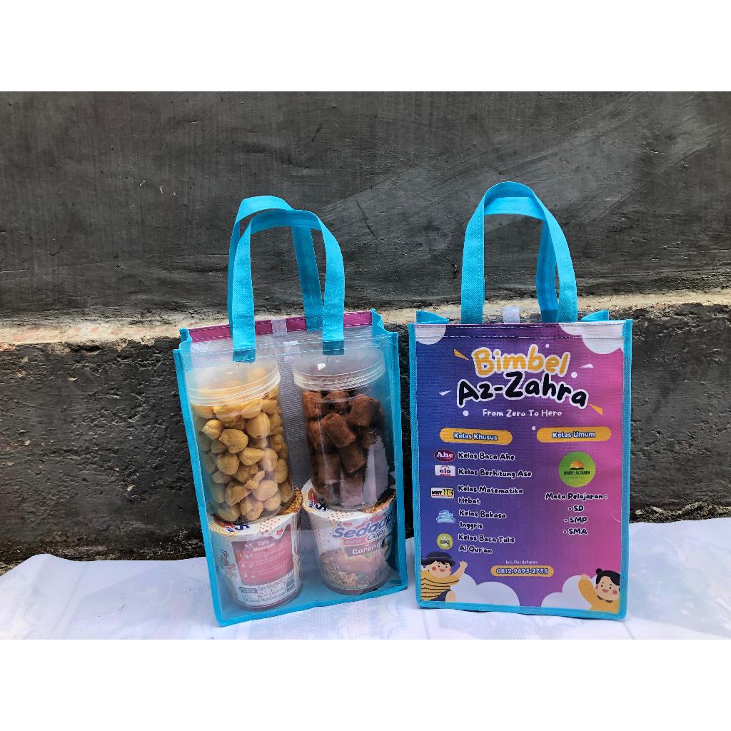 Tas souvenir  mika banner kombinasi mika tebal