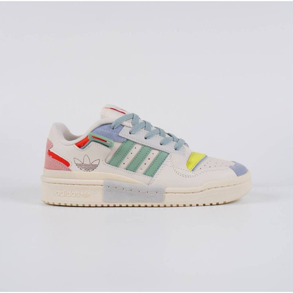 Adidas Forum Exhibit Low White Pink Blue