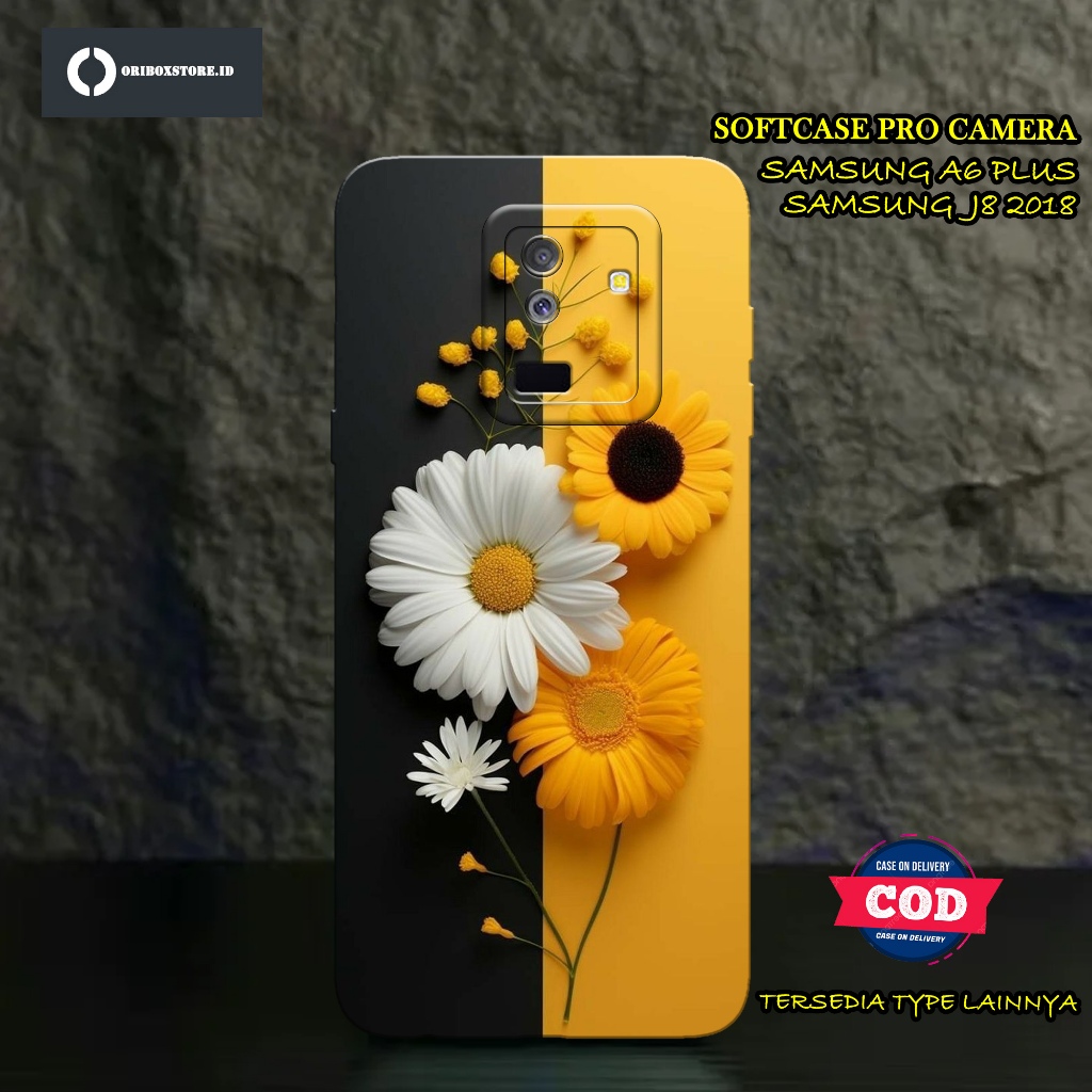 ORIBOXSTORE - Case SAMSUNG A6 PLUS / SAMSUNG J8 2018 Terbaru - Motif Bunga - Casing SAMSUNG A6+ / SA