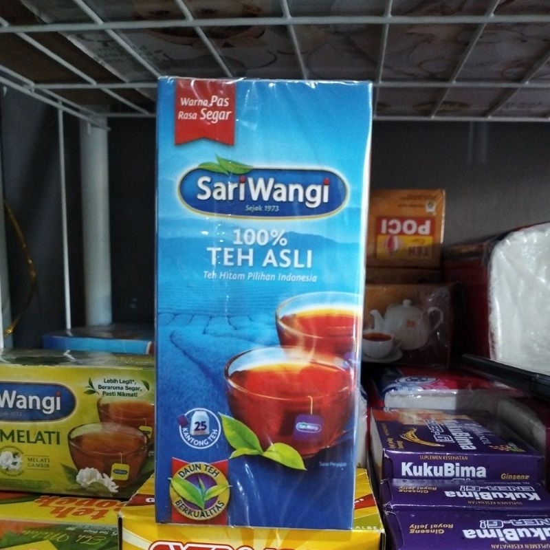 

Teh sariwangi biru celup 25bg