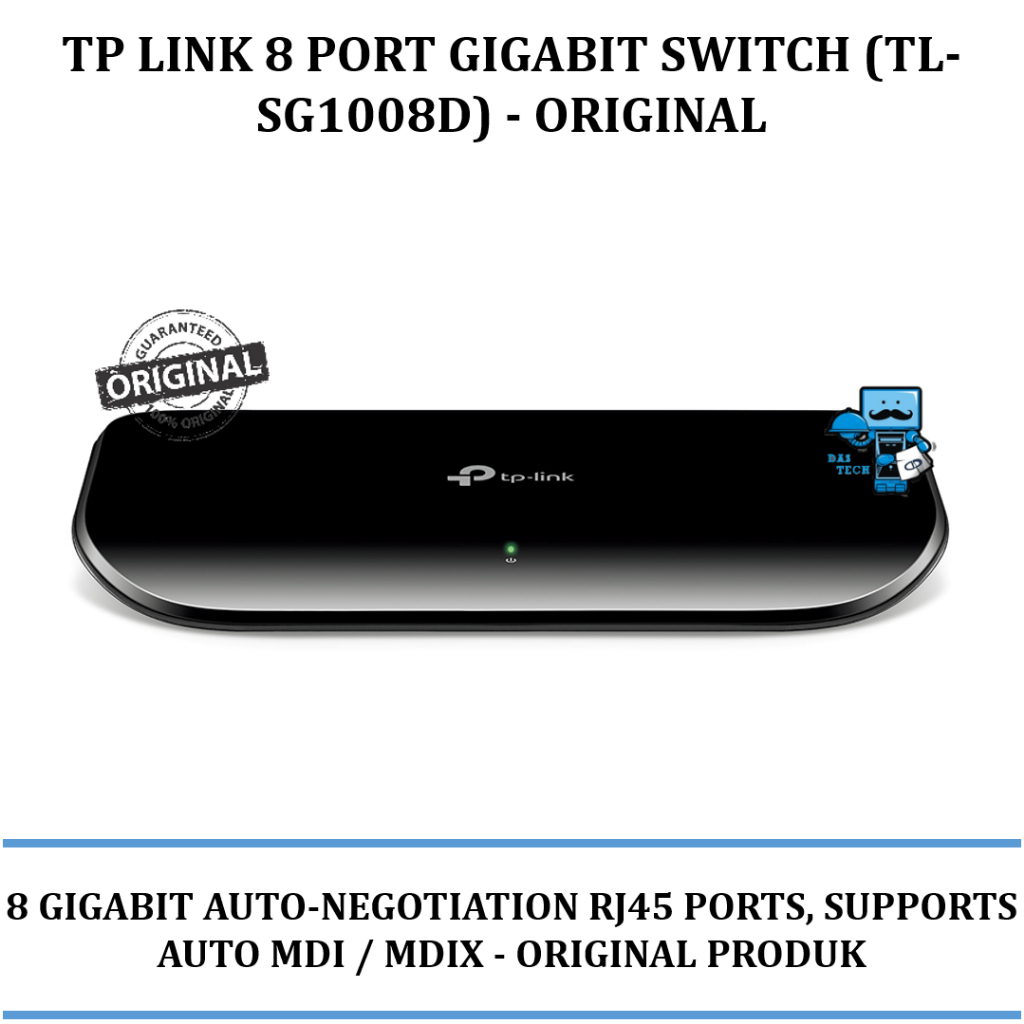 TP Link 8 port Gigabit Switch (TL-SG1008D) - Original
