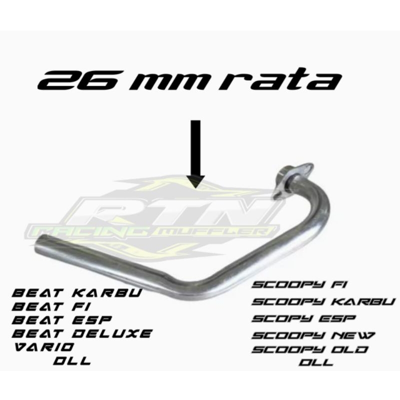 Pipa leheran knalpot standar Racing tzm Copy CMS SRC DR SOUND Beat Scoopy Spacy Vario Mio Dll