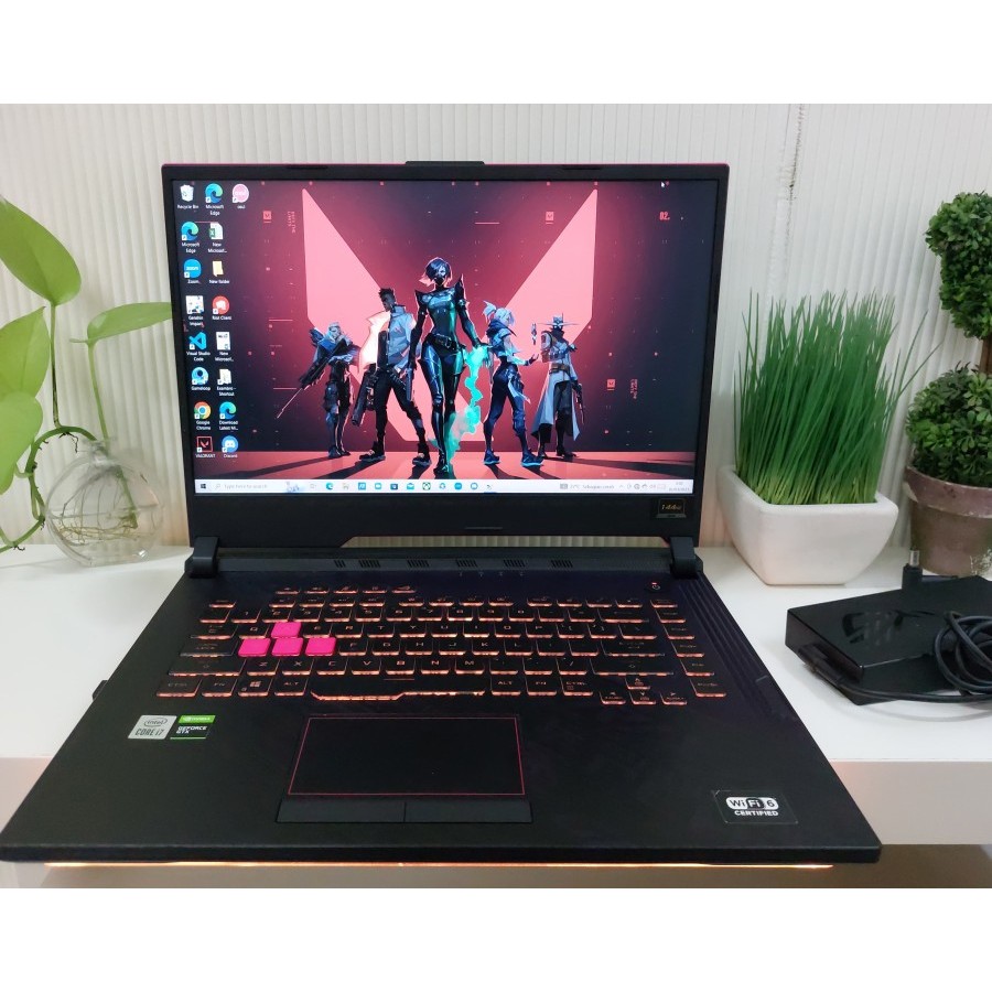 Laptop Asus Rog Strix GL512LI Core i7 Gen10, Nvidia GTX 1650 TI , Display 144hz - Mulus