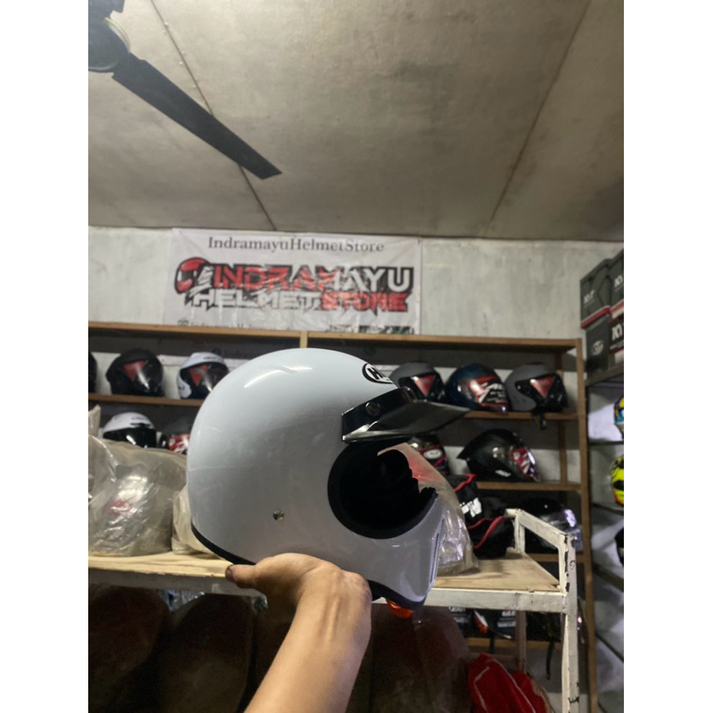 HBC CAKIL HELM RETRO CLASIK FULLFACE ORIGINAL HBC