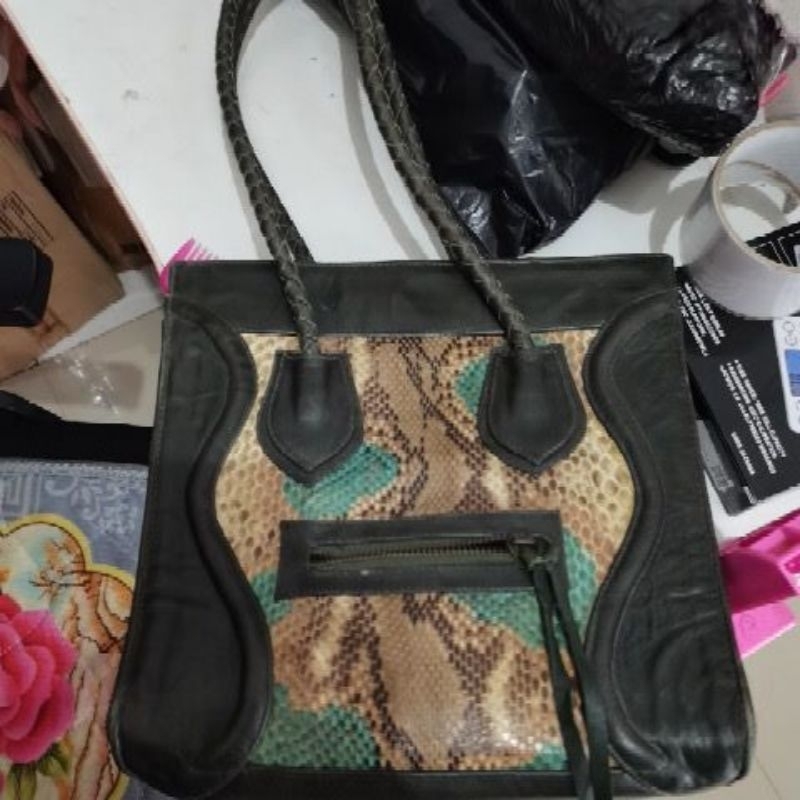 tas kulit ular asli