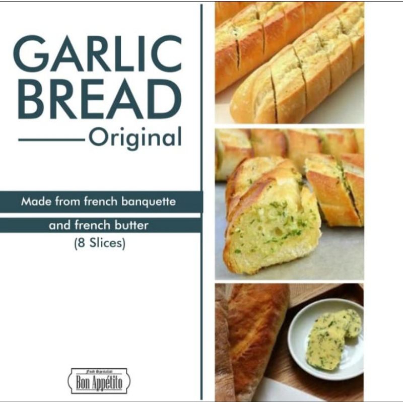 

Garlic Bread Butter / Roti / Kue / Snack / Ready to Eat / Bread / Milk