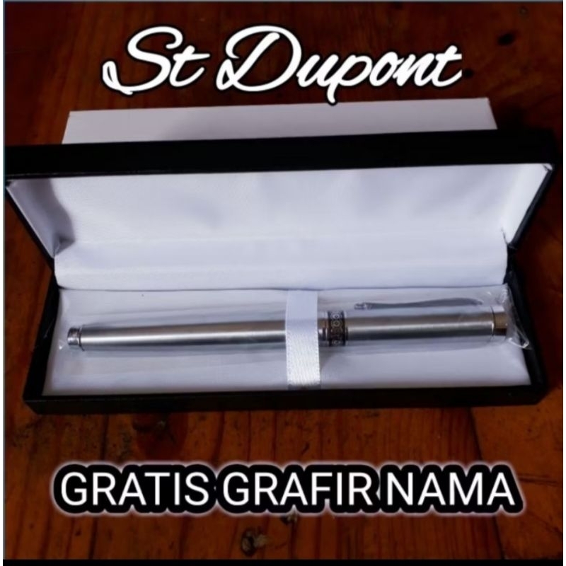 

Bulpoint St. Dupont Silver Black Ring Exclusive Gratis Custom Nama + Box Hard Exclusive