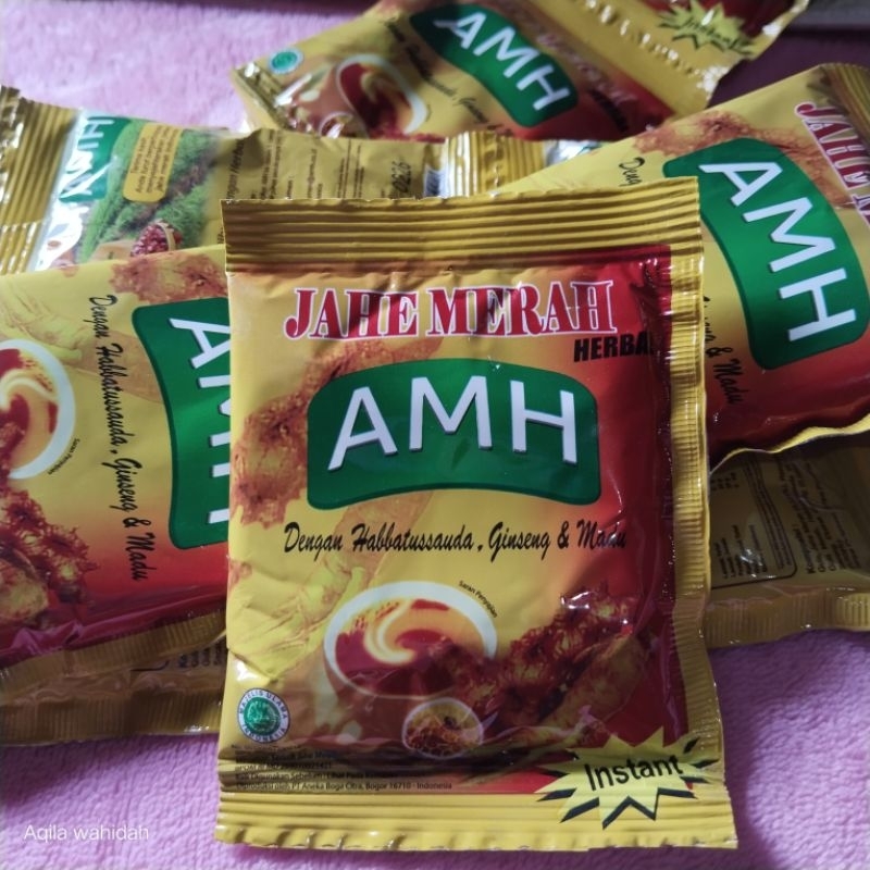 

Jahe Merah Amanah AMH (1 Sachet) - Minuman Jahe Merah Habatusauda, Gingseng, Madu