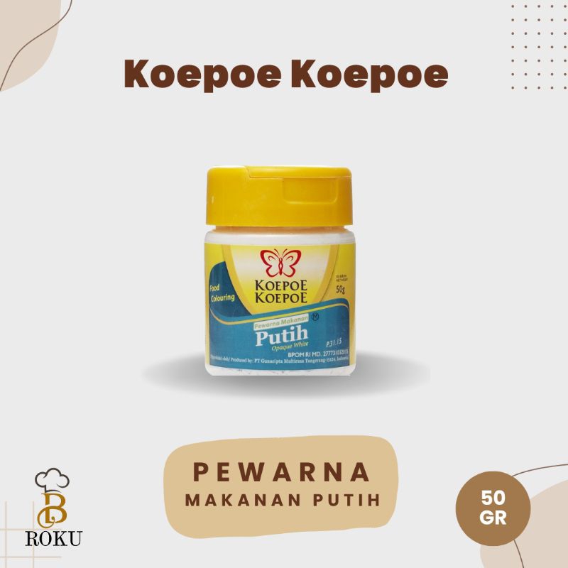 

Koepoe Koepoe Pewarna Makanan Putih (Opaque White) 50 gr