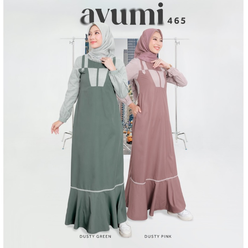 GAMIS ETHICA AYUMI 465 BAHAN OKNARA + JASMINE MODEL BAJU MUSLIM WANITA GAMIS DAILY BUSUI FRIENDLY KE