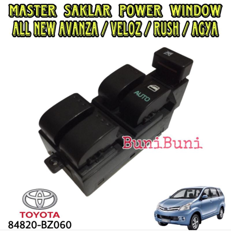 YTY SAKLAR POWER WINDOW MASTER ALL NEW AVANZA / Switch Tombol Pusat Power Window Jendela Mobil ALL