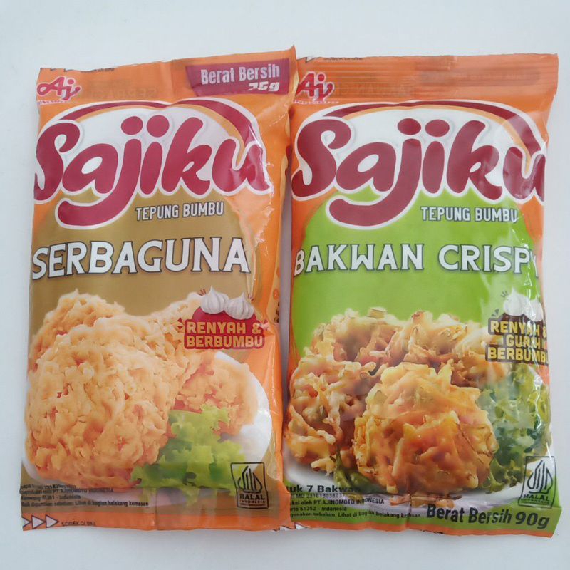 

Sajiku Tepung Bumbu Serbaguna 75gr / Sajiku Tepung Bumbu Bakwan 90gr