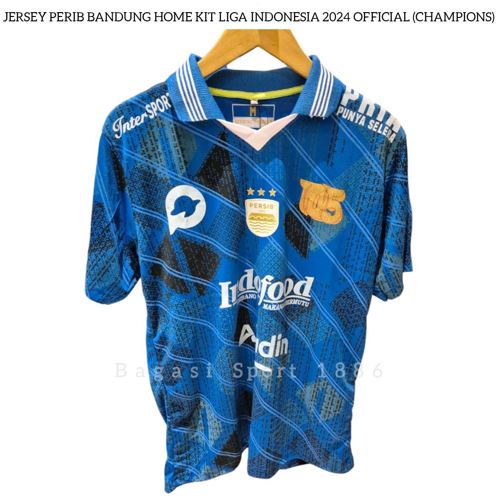 Jersey Baju Bola Persib Bandung Home Kit Kandang Liga 1 Indonesia 2023 2024 Barang Import Impor Prem