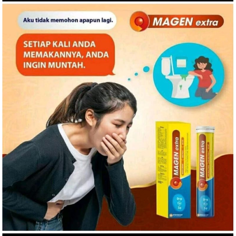 MAGEN EXTRA ORIGINAL,OBAT ASAM LAMBUNG ISI 20 TABLET
