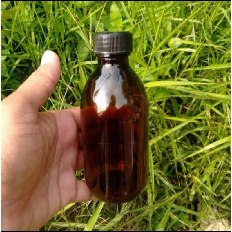 BOTOL KACA COKLAT 200ML BODE BOTOL OBAT BOTOL MINYAK BOTOL FARMASI LAB